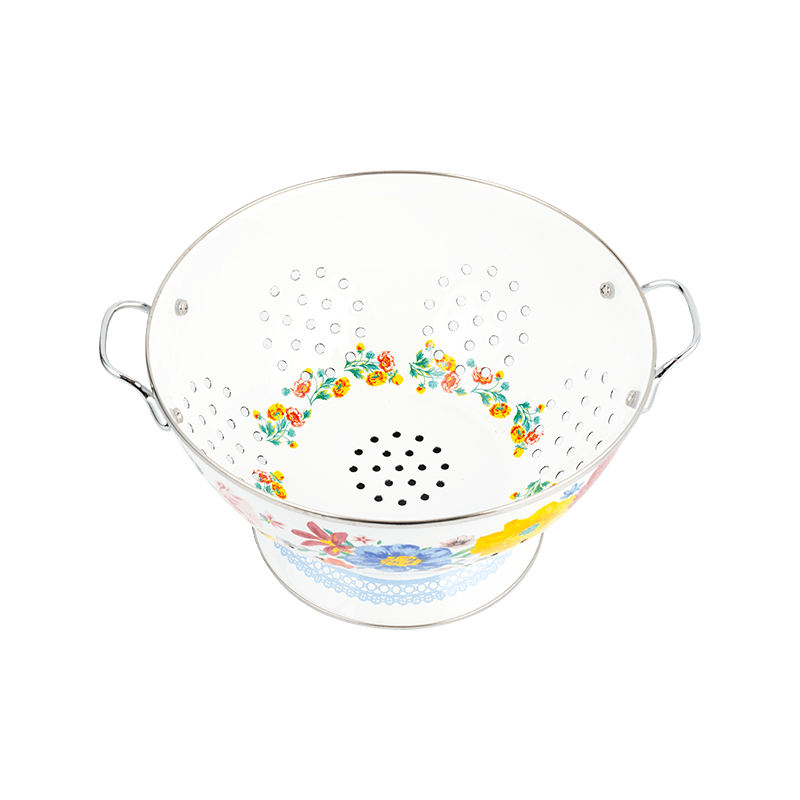 Vintage Emaille Obstkorb