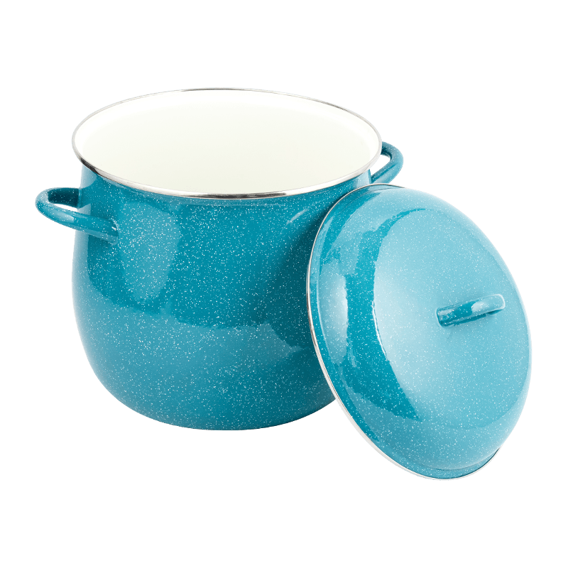 26 cm Emaille erhöhte Lagerpot erhöht