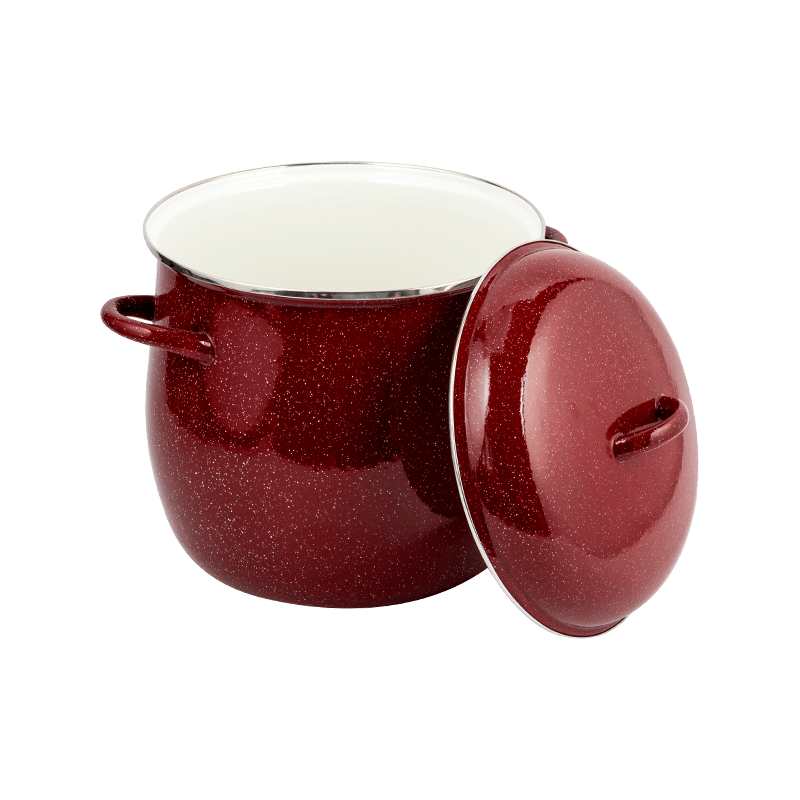 26 cm Emaille erhöhte Lagerpot erhöht