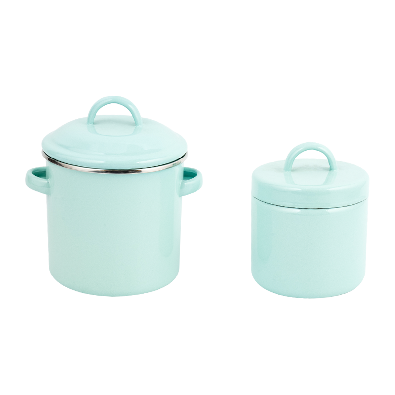 Emaille Mini -Ölglas