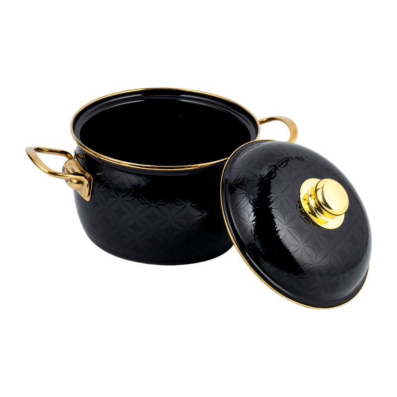 810d Emaille Flat-Bottom Stockpot