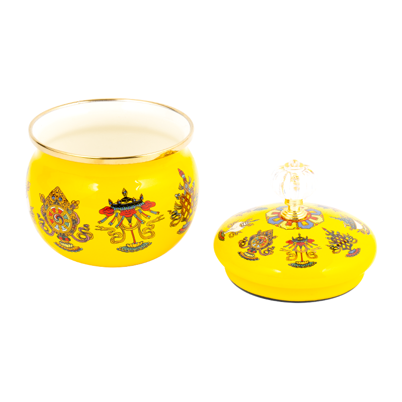 9 cm Emaille Zuckerglas