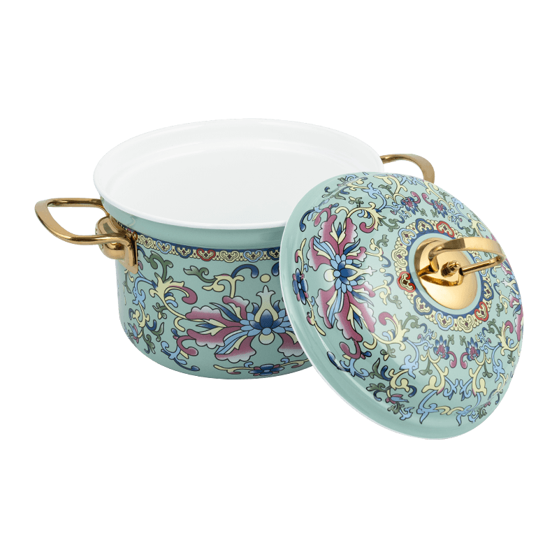 753d Emaille Flared Rand Spill resistant gerade Topf