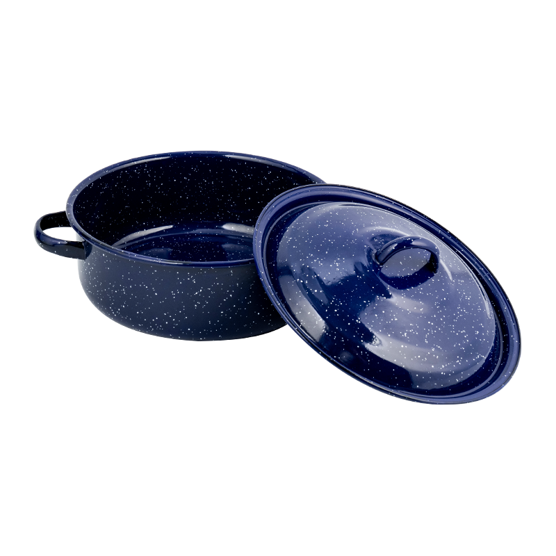 768d Emaille Flared Rim gerade niedriger Stockpot